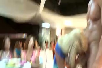 Dozens Of Girls Gobble Up Hard Cock