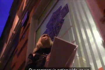 Silly blonde is trying to win an iPad