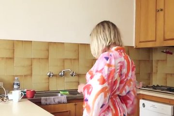 Girls Out West - Small Titted Aussie Blonde Rubs Her Twat - Erotic Sex Video