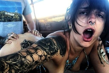 Porn inside an abandoned Bus in DESERT -Amateur Porn Vlog 2