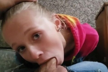 Step Sisters Assistance- Cumming In Her Mouth Before Work CUMSHOT FACIAL