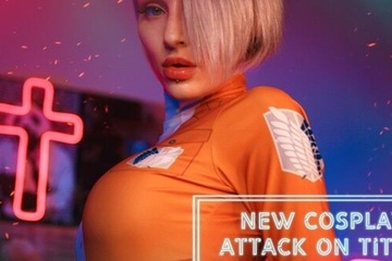 Kinky Dope Cosplay sex scene based on the Attack on Titan manga