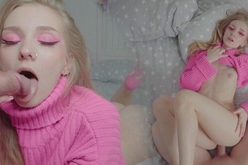 Stepsister loves pink and cock inside herself / Dolly Rud