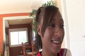 Ebony Schoolgirls Gets Rammed